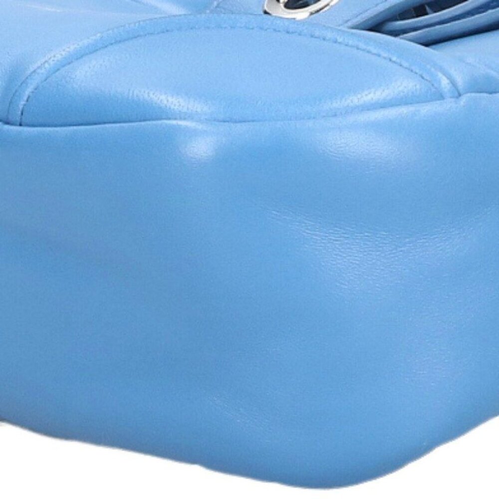 Prada Moon Nappa Leather 2-Way Shoulder Handbag Light Blue - Picture 4 of 5